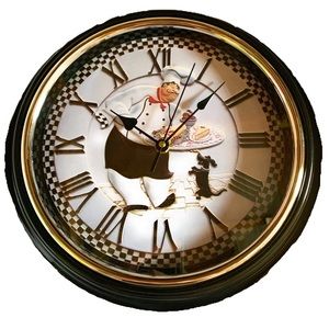 Fat Chef 12” Battery Operated Wall Clock